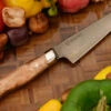 Forged Paring Knife With Bigleaf Maple Burl (4") - 52100 Carbon Steel