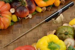 Fillet/Boning Knife (7-1/4 In.) With Black G-10 And FatCarbon (Semi-Stiff) -Optimal Knives Store 106052 3 x