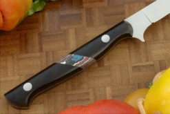 Fillet/Boning Knife (7-1/4 In.) With Black G-10 And FatCarbon (Semi-Stiff) -Optimal Knives Store 106052 4 x