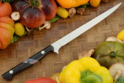 Fillet/Boning Knife (7-1/4 In.) With Black G-10 And FatCarbon (Semi-Stiff) -Optimal Knives Store 106052 5 x