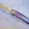 Engraved Boudicca Full Dress Front Flipper With Damasteel And Timascus (Ceramic IKBS)