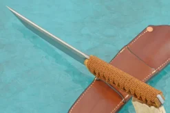 Forged Tanto With Hamon -Optimal Knives Store 106097 5 x