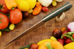 Chef's Knife (8") With Green G-Carta -Optimal Knives Store 106100 3 x