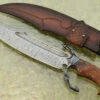 Ladder Damascus Cutlass With Ironwood