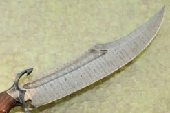 Ladder Damascus Cutlass With Ironwood -Optimal Knives Store 106104 6 x