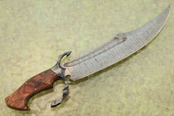 Ladder Damascus Cutlass With Ironwood -Optimal Knives Store 106104 7 x