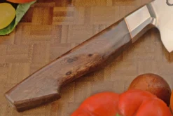Honyaki Integral Chef's Knife (9-1/3) With Laotian Rosewood -Optimal Knives Store 106122 3 x