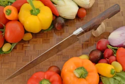 Honyaki Integral Chef's Knife (9-1/3) With Laotian Rosewood -Optimal Knives Store 106122 4 x