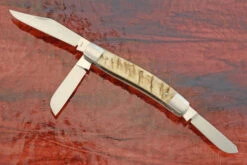 Three Blade Stockman Slipjoint With Sheep Horn