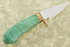 Drop Point Hunter With Curly Maple -Optimal Knives Store 106137 5 x