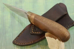 Drop Point Hunter With American Chestnut -Optimal Knives Store 106138 3 x