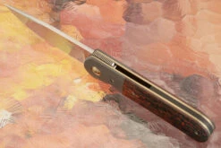 Samson Front Flipper With Lava Flow FatCarbon And Zirconium (IKBS) - M390 7 Samson Front Flipper With Lava Flow FatCarbon And Zirconium (IKBS) - M390 -Optimal Knives Store 106141 3 x