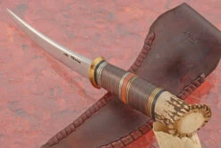 Scagel Style Hunter With Crown Stag -Optimal Knives Store 106155 4 x