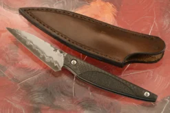 San Mai EDC Knife (3-1/4 In.) With Carbon Fiber