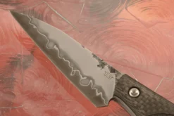 San Mai EDC Knife (3-1/4 In.) With Carbon Fiber -Optimal Knives Store 106165 3 x