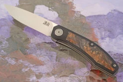 A7 Front Flipper With Maple Burl - M390