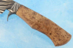 Twist Damascus Hunter With Thuya Burl 11 Twist Damascus Hunter With Thuya Burl -Optimal Knives Store 106204 4 x