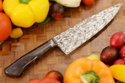 Integral Damascus Chef's Knife With Resin (7-1/8") -Optimal Knives Store 106206 7 x