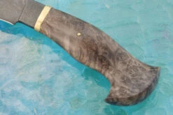 Damascus Kukri With Maple Burl -Optimal Knives Store 106207 3 x