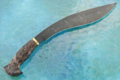 Damascus Kukri With Maple Burl -Optimal Knives Store 106207 7 x