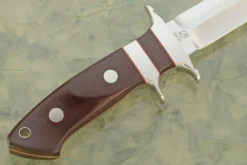 Loveless Style Sub-Hilt (5-1/2") With Maroon Micarta 8 Loveless Style Sub-Hilt (5-1/2") With Maroon Micarta -Optimal Knives Store 106227 4 x