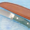 Loveless Drop Point Hunter (4") With Emerald Green Micarta