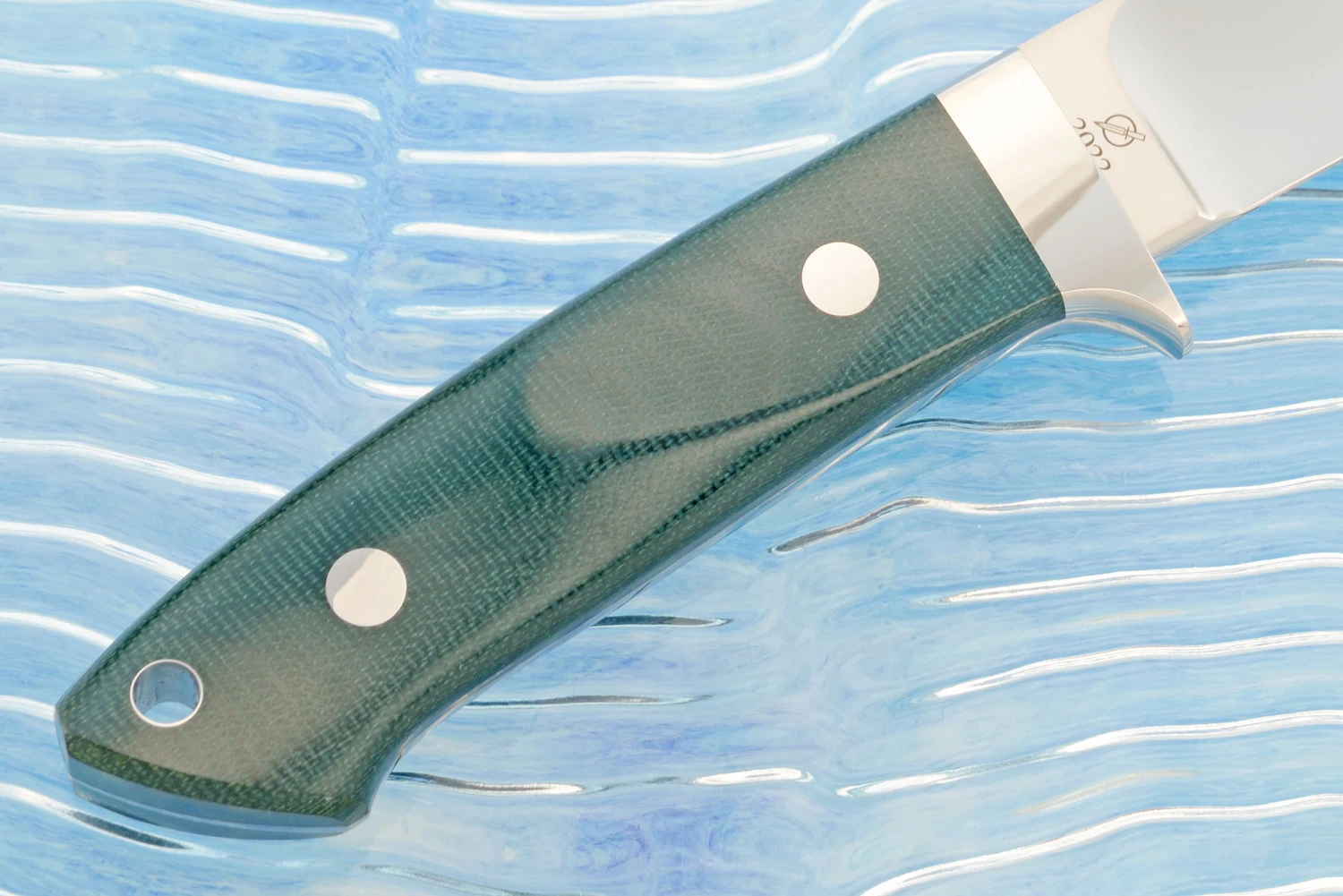 Loveless Drop Point Hunter (4") With Emerald Green Micarta 5 Loveless Drop Point Hunter (4") With Emerald Green Micarta - Image 5