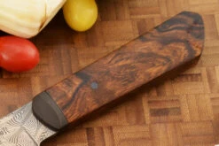 Mosaic Damascus Chef's Knife (8-1/4 In.) With Ironwood -Optimal Knives Store 106248 3 x