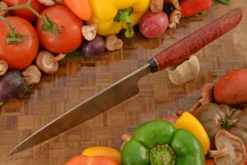 Chef's Knife (7-1/4") With Ringed Gidgee - 80CrV2 Carbon Steel -Optimal Knives Store 106250 4 x