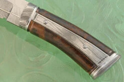 Damascus Hunter With Desert Ironwood -Optimal Knives Store 106277 6 x