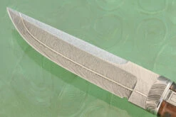 Damascus Hunter With Desert Ironwood -Optimal Knives Store 106277 7 x