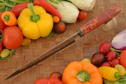 Hedylogos San Mai Gyuto (8-3/4 In.) With Maple Burl And Onyx Trustone -Optimal Knives Store 106360 3 x