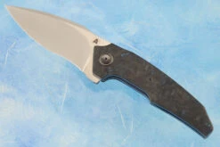 A6R Flipper With Blue Dark Matter FatCarbon (Ceramic IKBS Plus) - M390