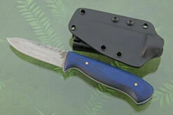 AT1 Belt Knife With Blue Maple