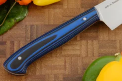 Utility Knife (4 In.) With Black/Blue G10 - AEB-L Stainless -Optimal Knives Store 106413 4 x