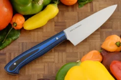 Utility Knife (4 In.) With Black/Blue G10 - AEB-L Stainless -Optimal Knives Store 106413 5 x