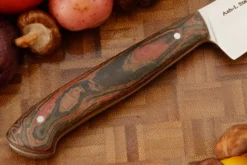 Utility Knife (4-1/4 In.) With Linen Burl Micarta - AEB-L Stainless -Optimal Knives Store 106415 4 x