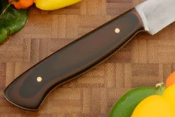 Paring Knife (3.7 In.) With Burgundy/Black G-10 -Optimal Knives Store 106416 4 x