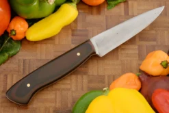 Paring Knife (3.7 In.) With Burgundy/Black G-10 -Optimal Knives Store 106416 5 x