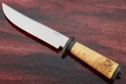 Clip Point Bowie With Box Elder - Journeyman Smith Test Knife
