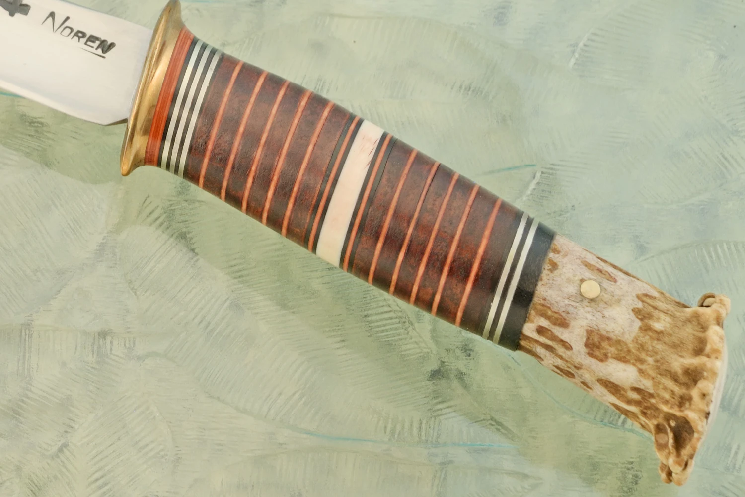 Scagel Style Hunter With Crown Stag And Mammoth Ivory 3 Scagel Style Hunter With Crown Stag And Mammoth Ivory - Image 3