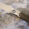 LEXK Plus Front Flipper With Carbon Fiber, Damascus, And Timascus - M390