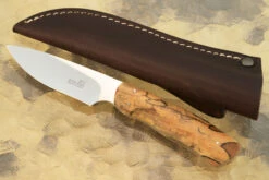 Drop Point Hunter With Spalted Oak