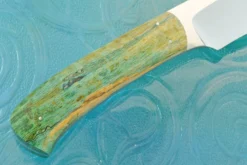 Large Drop Point Hunter With Spalted Curly Maple -Optimal Knives Store 106498 5 x