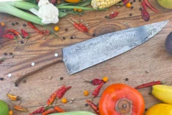 Chef's Knife (Cocinero 230mm) With Lapacho And O2 Carbon Steel -Optimal Knives Store 106570 4 x