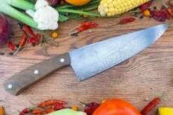 Chef's Knife (Cocinero 180mm) With Argentine Lignum Vitae And O2 Carbon Steel -Optimal Knives Store 106571 5 x