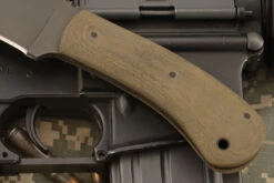 Belt Knife With Green Laminate -Optimal Knives Store 106606 3 x