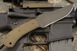 Belt Knife With Green Laminate -Optimal Knives Store 106606 6 x