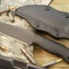 Drop Point Crusher Belt Knife With Black Laminate