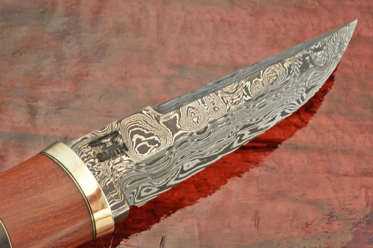 Shield Maiden Puukko With Damascus, Snake Bean, Ebony, And Maple 3 Shield Maiden Puukko With Damascus, Snake Bean, Ebony, And Maple - Image 3